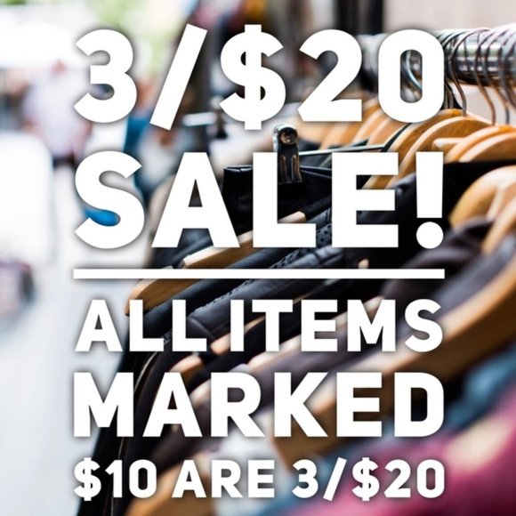 All Items Marked $10 are 3 for$20.00 TODAY! - Picture 1 of 1